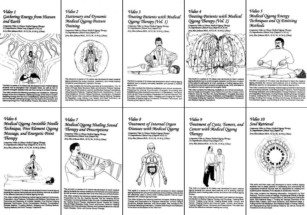 1999 – Produced 10 Medical Qigong Therapy Instructional DVDs as a companion to the Chinese Medical Qigong Therapy: A Comprehensive Clinical Text