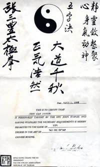 Shifu in Yang Family – from the Tai Chi Chuan Association Republic of Taiwan
