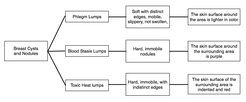 Figure 1.3. The Three most common types of breast cyst formation