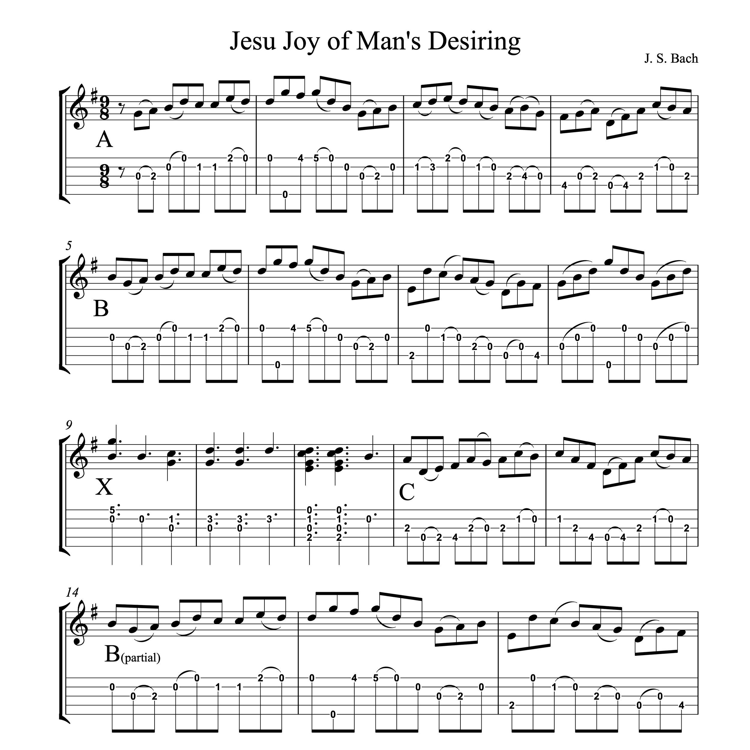 Jesu Joy of Man's Desiring (banjo)