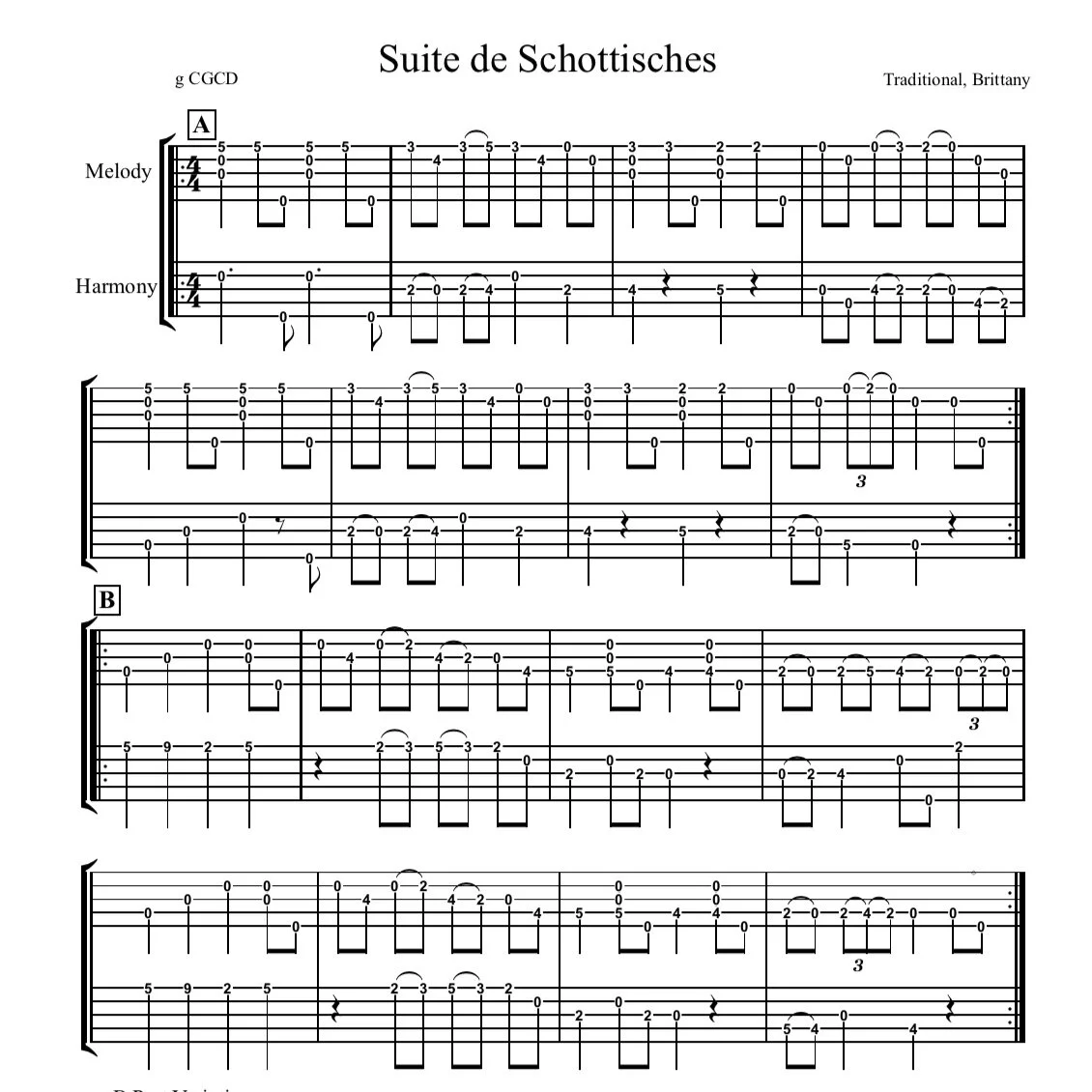 Suite de Schottishes (banjo)