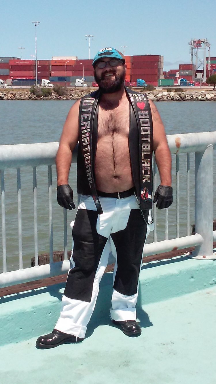 Leather-Paneled Carpenter pants