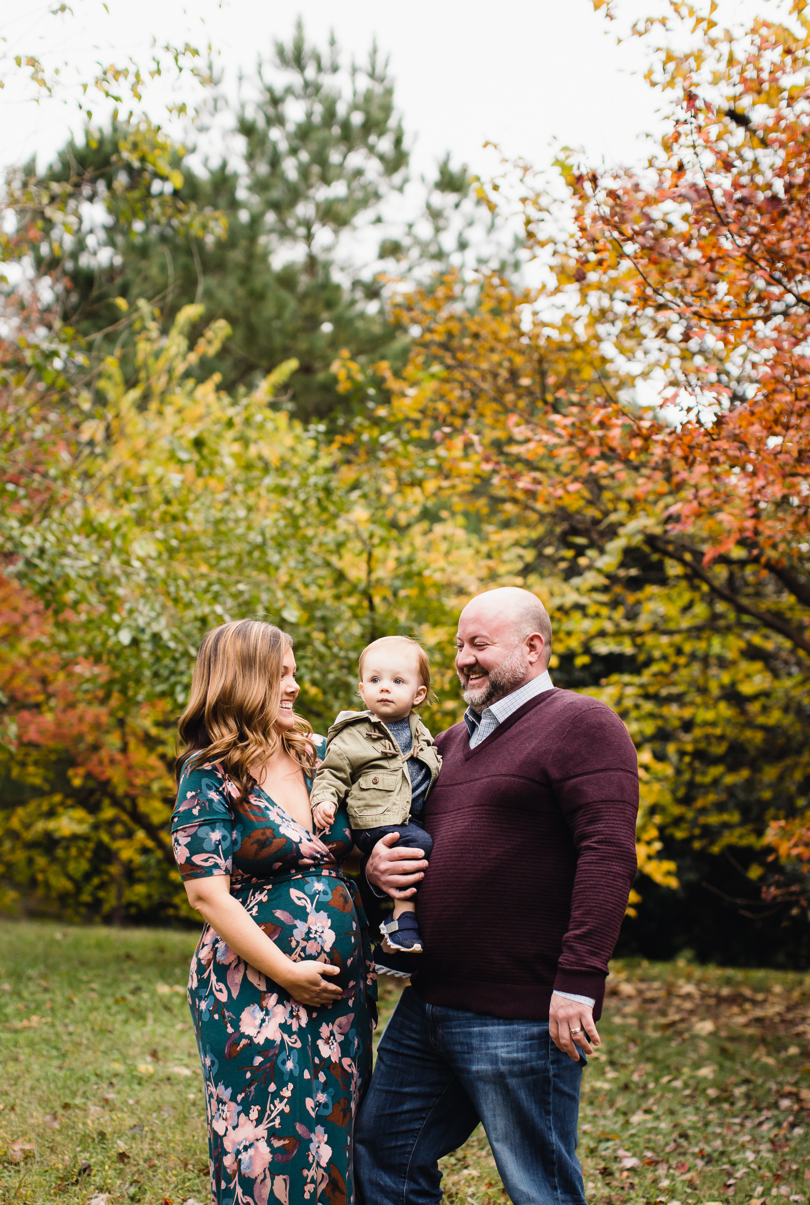 Perfect Fall Leaves Grant Park Family Session