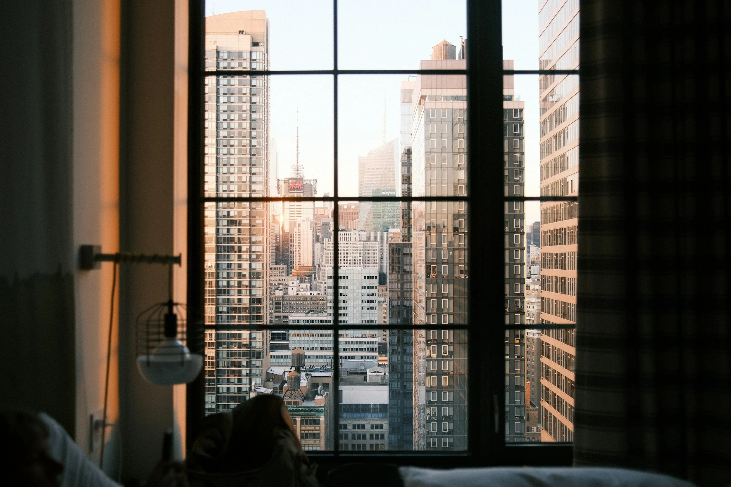 view of nyc out apartment window