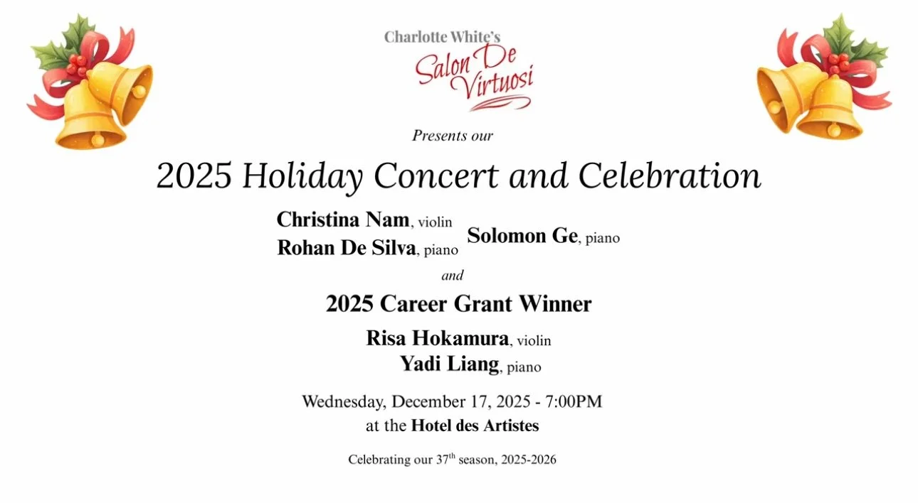 Salon De Virtuosi: 2025 Holiday Concert