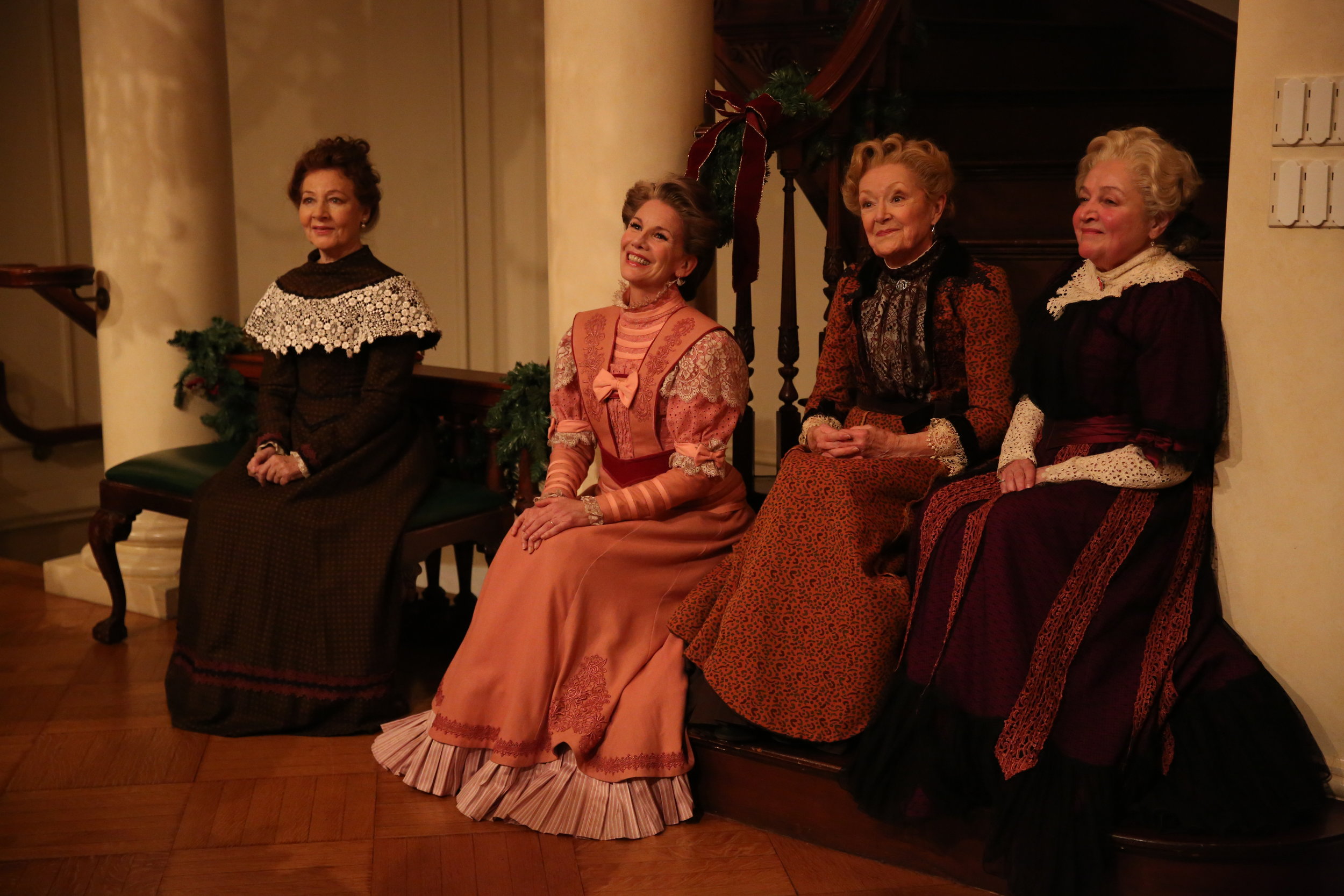 Terry Donnelly, Melissa Gilbert, Patricia Kilgarriff, and Patti Perkins in Irish Rep's THE DEAD, 1904.Photo by Carol Rosegg.JPG