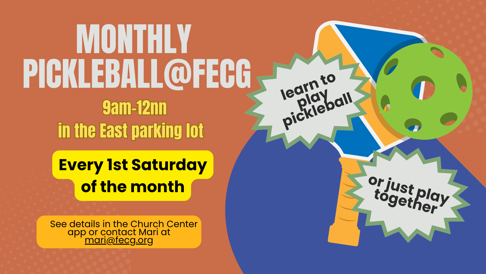 Pickleball @ FECG