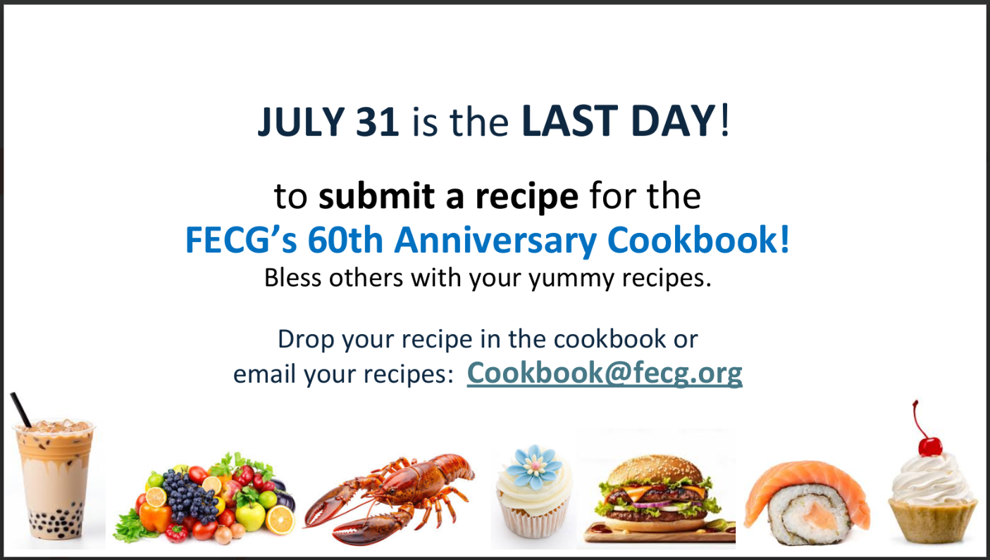 FECG 60th Anniversary Cookbook