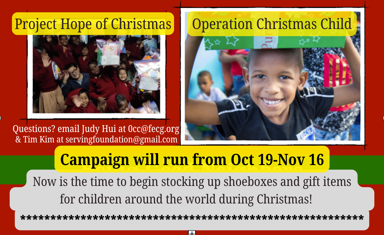 OCC & PHC Campaigns