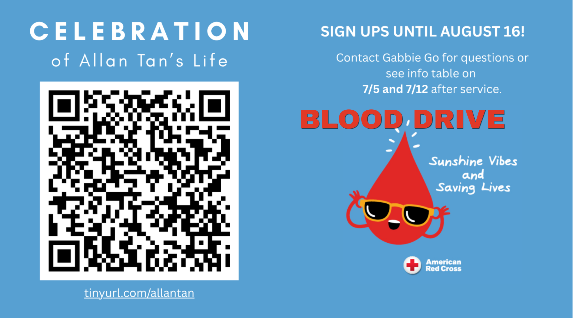 Blood Drive in Honor of Allan Tan