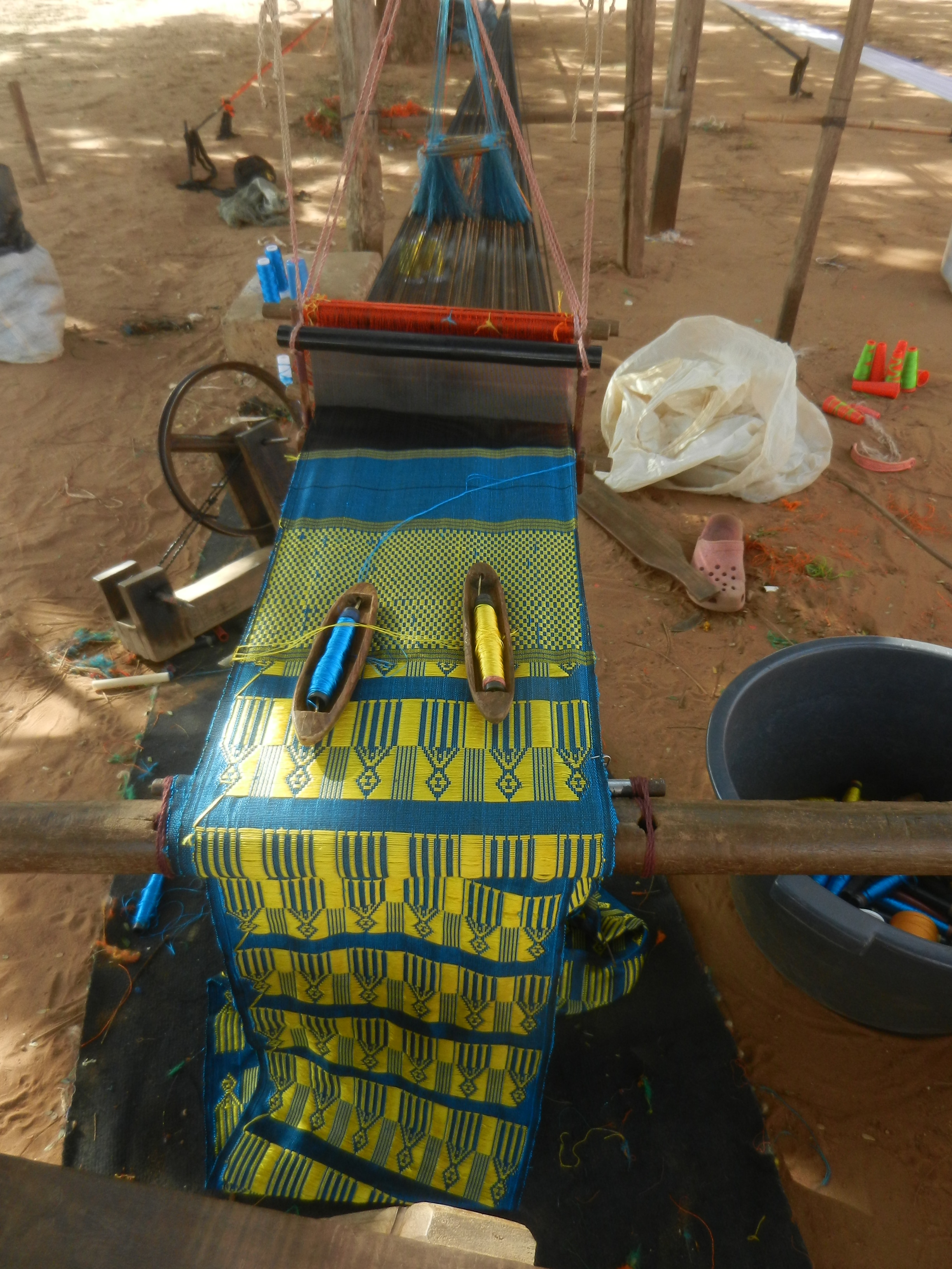 Tissage Mandjak à Dakar