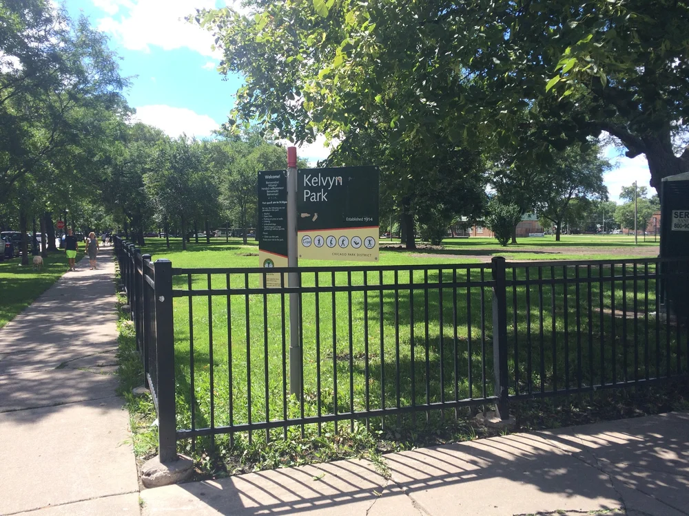 Kelvyn Park Chicago Park District Sign
