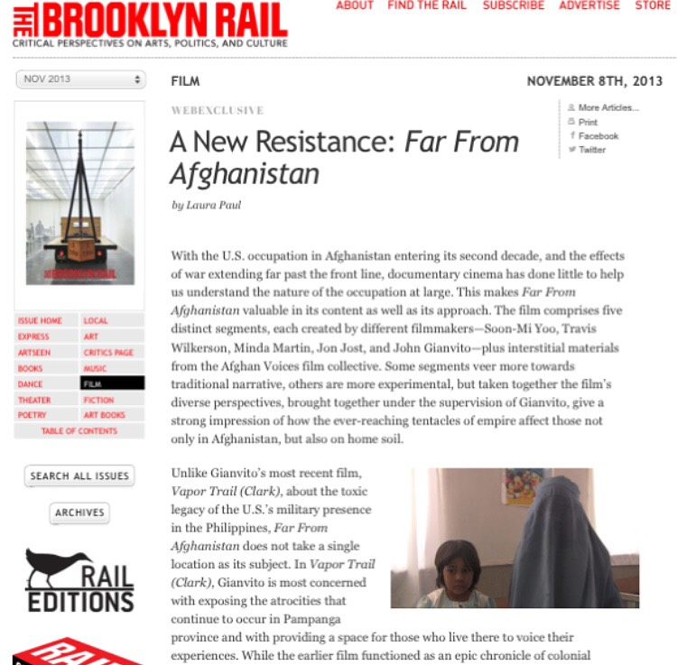 FILM REVIEW: FAR FROM AFGHANISTAN