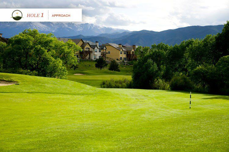 The approach to the the par 4 10th is no walk in the park, play to the center of the green on this one. 