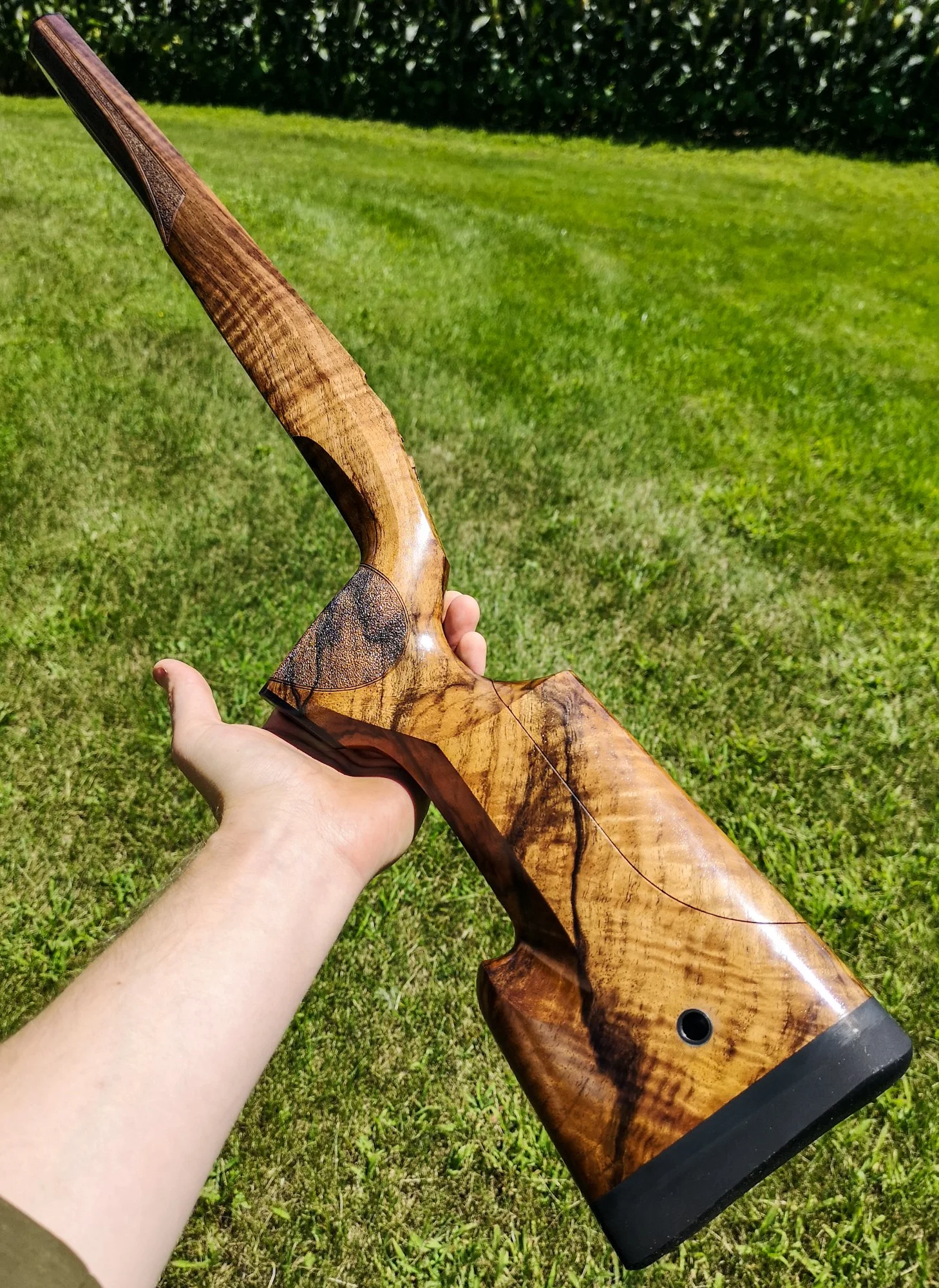 Turkish walnut with faceted sides