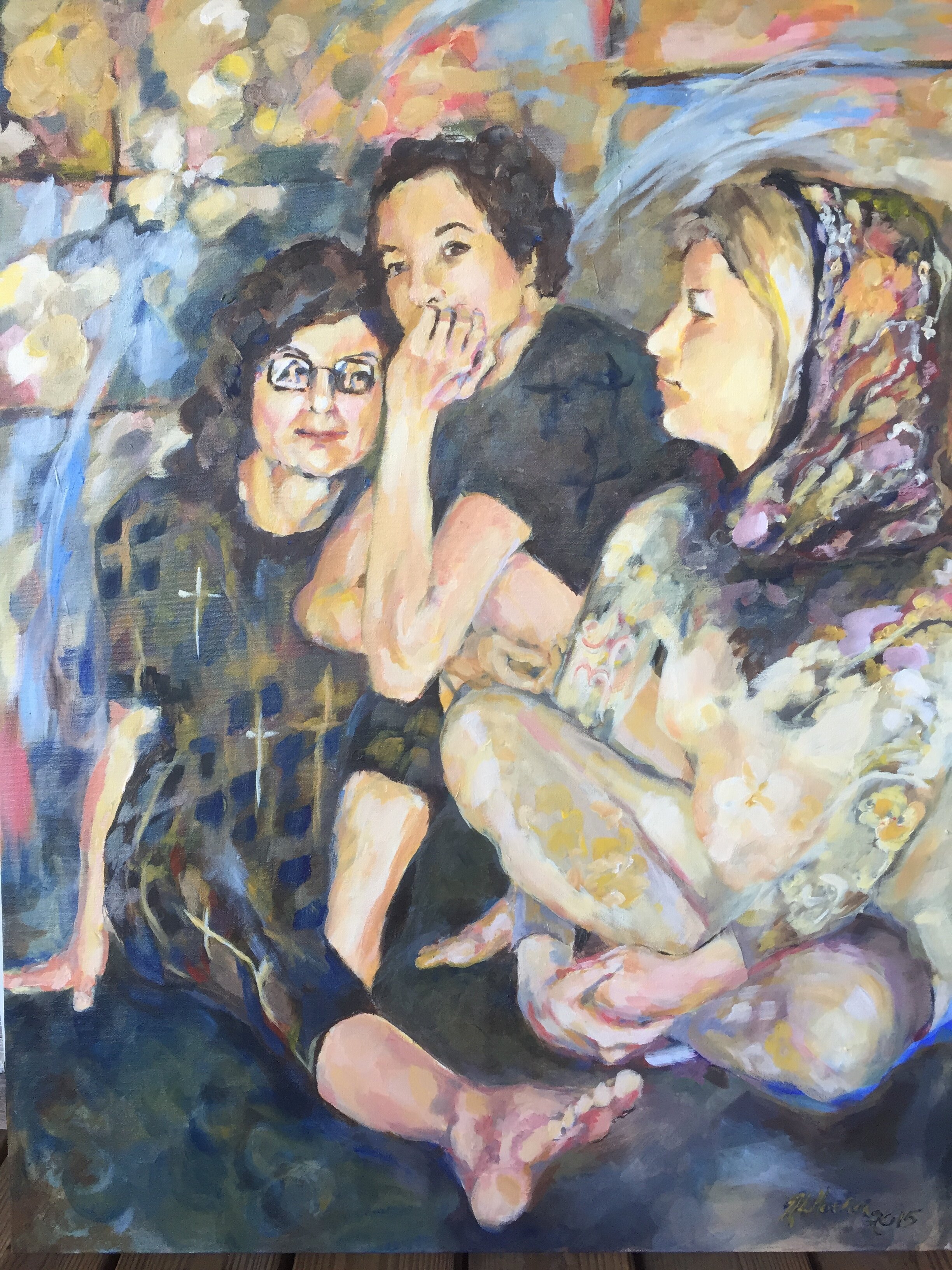 portrait of Nancy and the girls