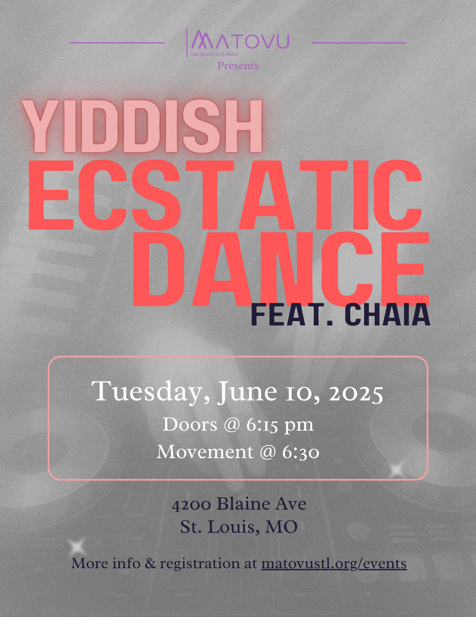 Yiddish Ecstatic Dance ft. DJ Chaia