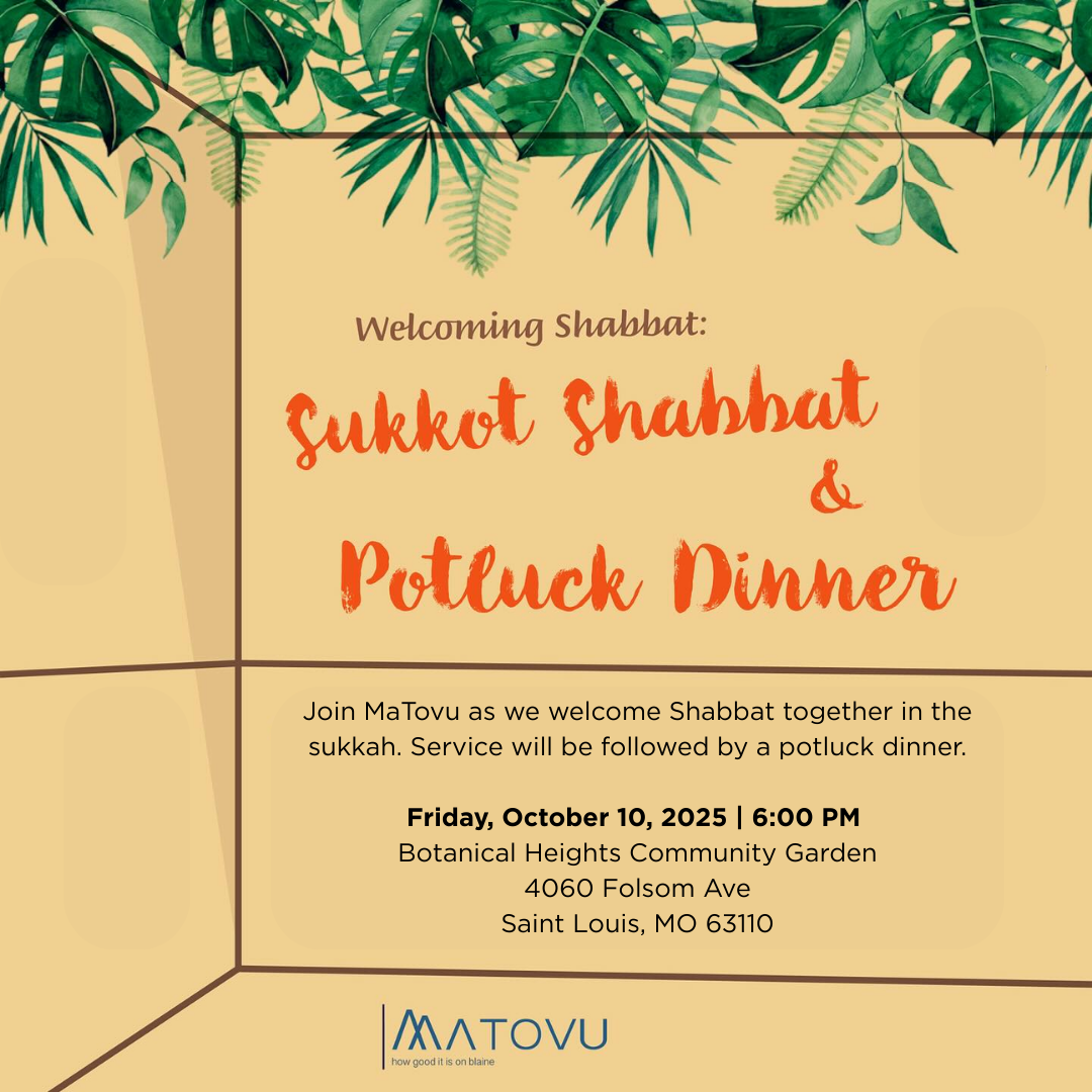 Sukkot Shabbat + Potluck