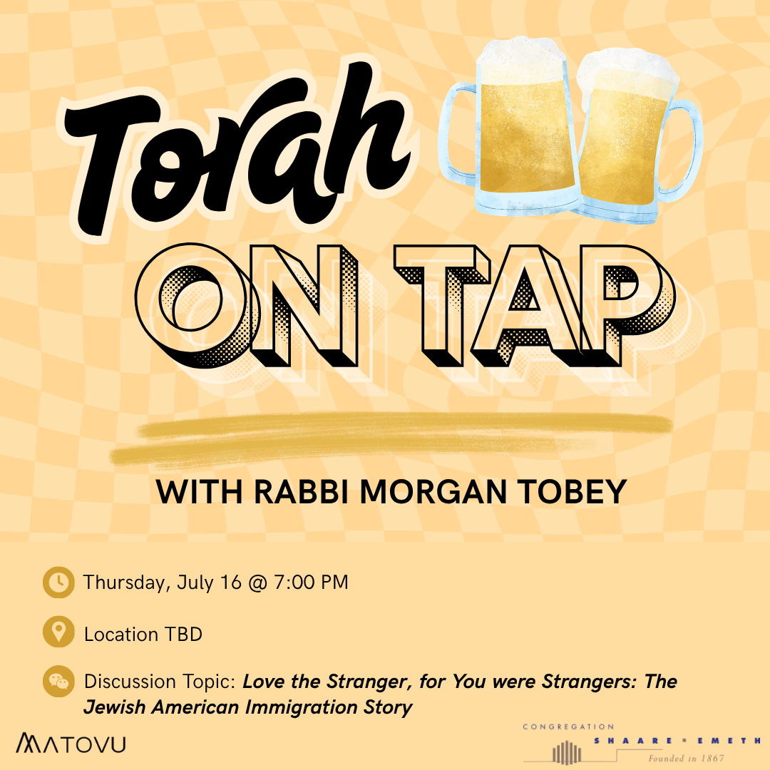 Torah on Tap with Rabbi Morgan Tobey
