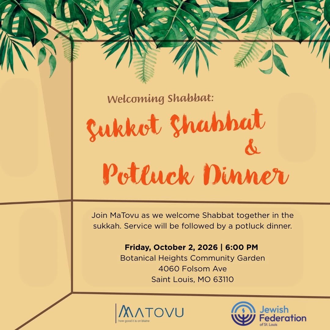 Sukkot Shabbat + Potluck 