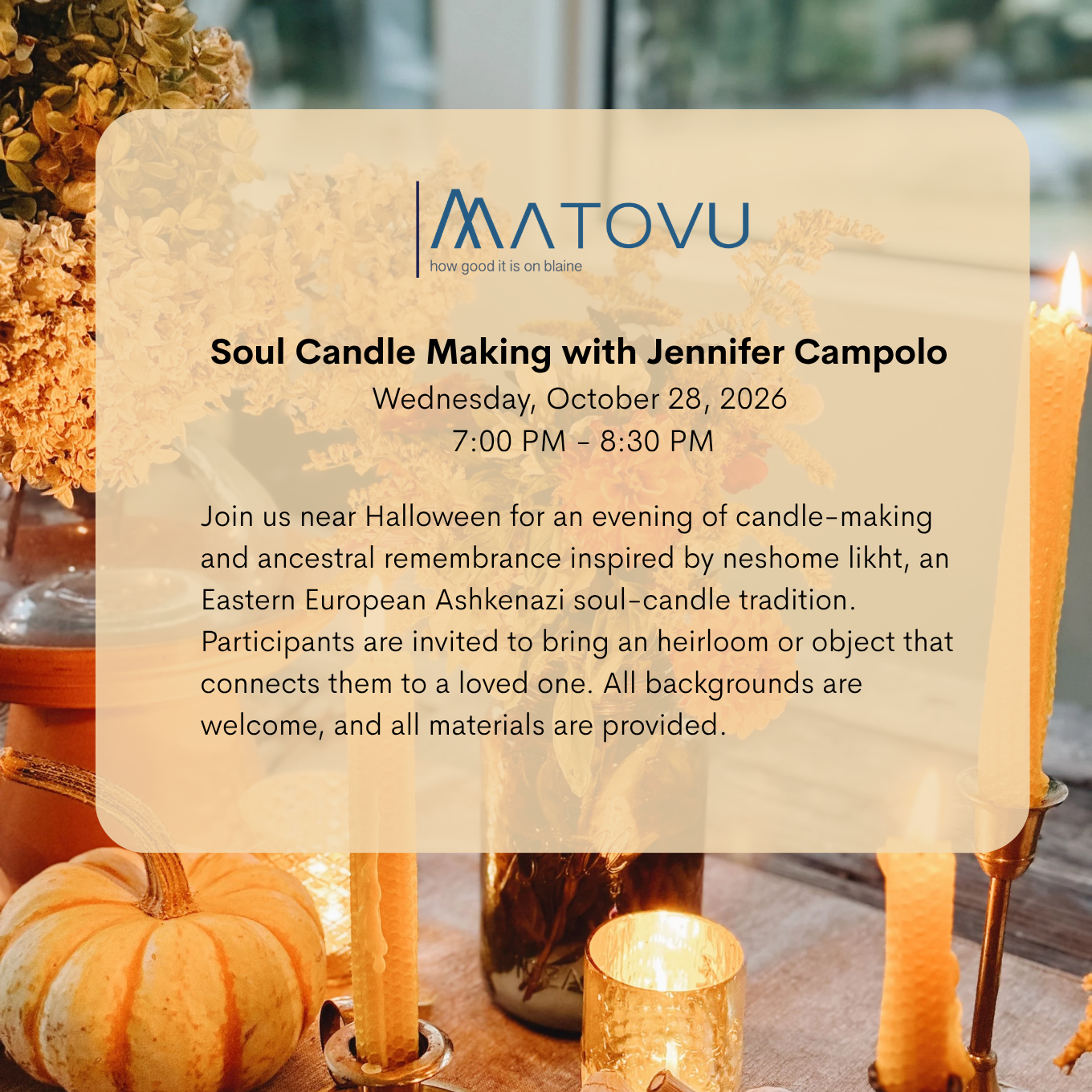 Soul Candle Making with Jennifer Campolo