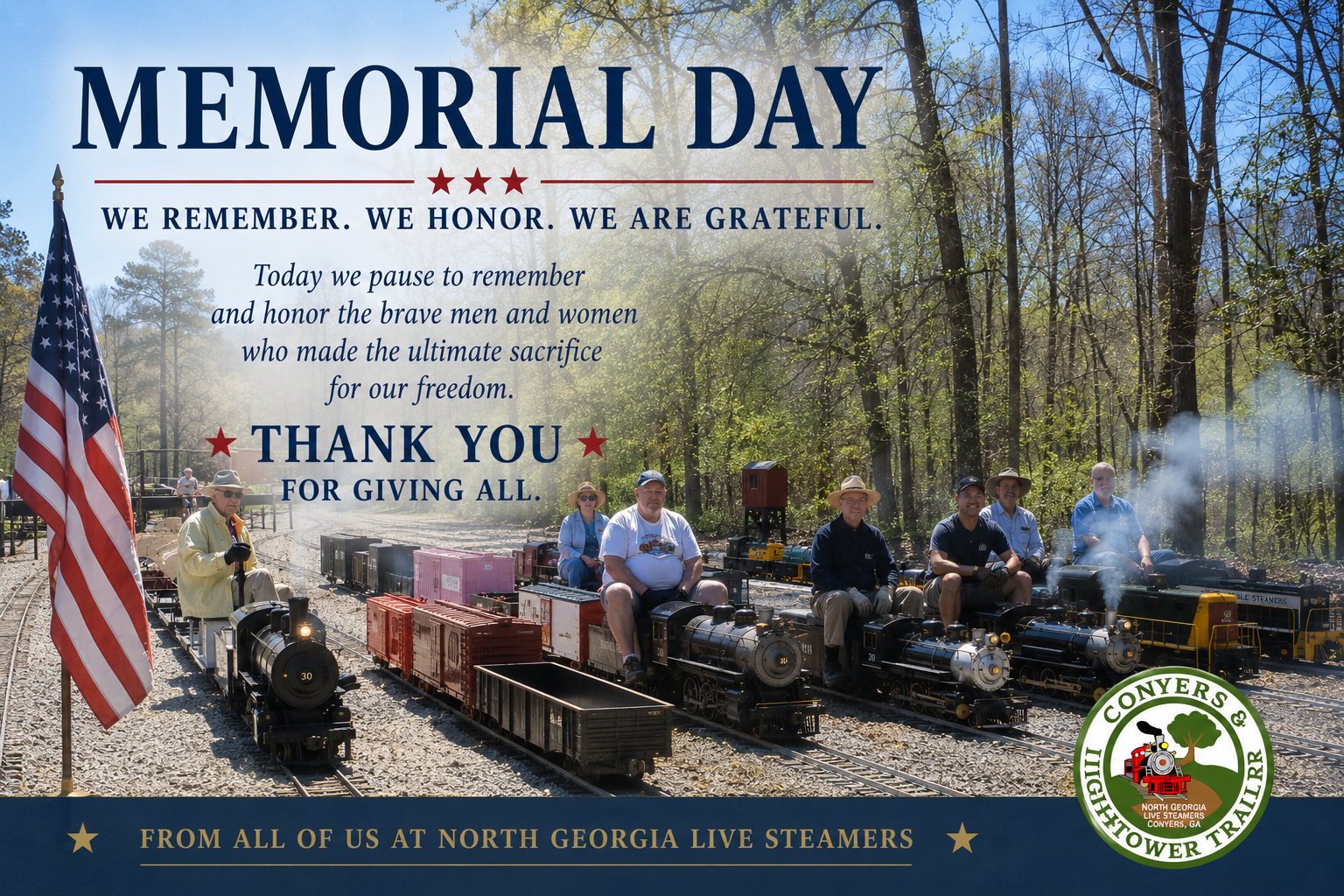 We Remember. We Honor. We Are Grateful.