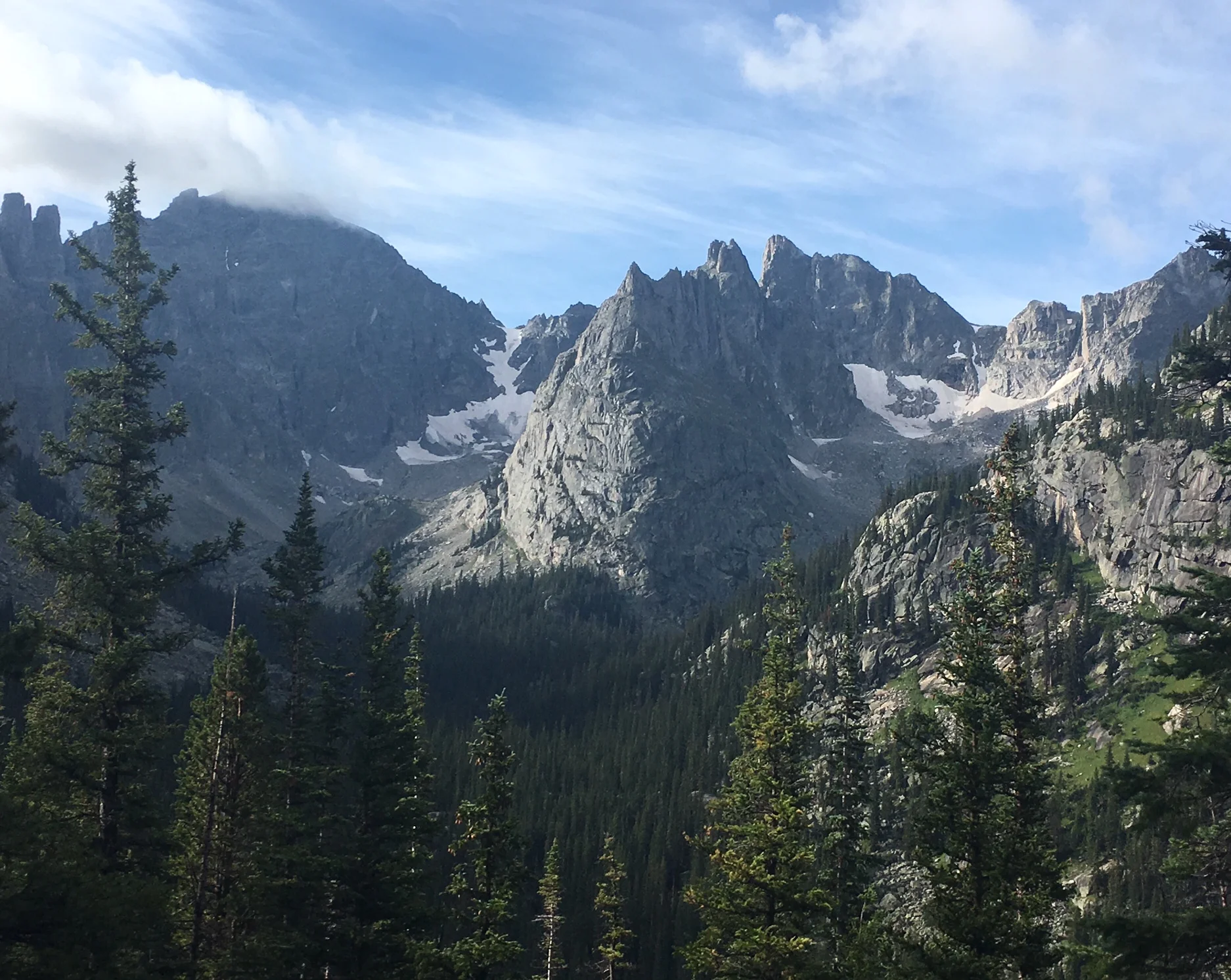 Unbeatable views of Lone Eagle Peak en route to Pawnee Lake and Pawnee Pass.