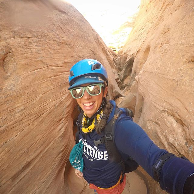 Spent the past three days smooshing myself in between the abrasive walls of slot canyons, swimming through murky, cold canyon water, and sleeping in the red Utah dirt - and this smiling face right here ⬆️ pretty perfectly sums up how I feel about tha