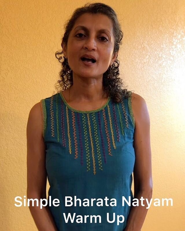 Here&rsquo;s a couple of simple warm ups that I often use at the beginning of a basic Bharata Natyam class. There are multiple goals: First, we want to warm up the body. Secondly, we want to familiarize the body with basic positions as to gain muscle