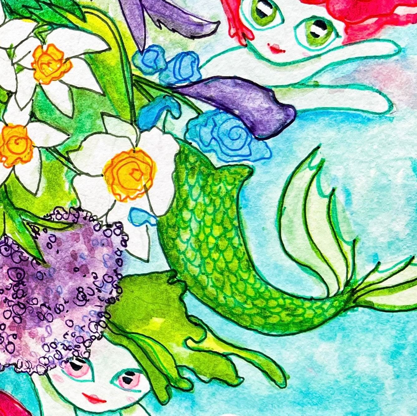 flower mermaids