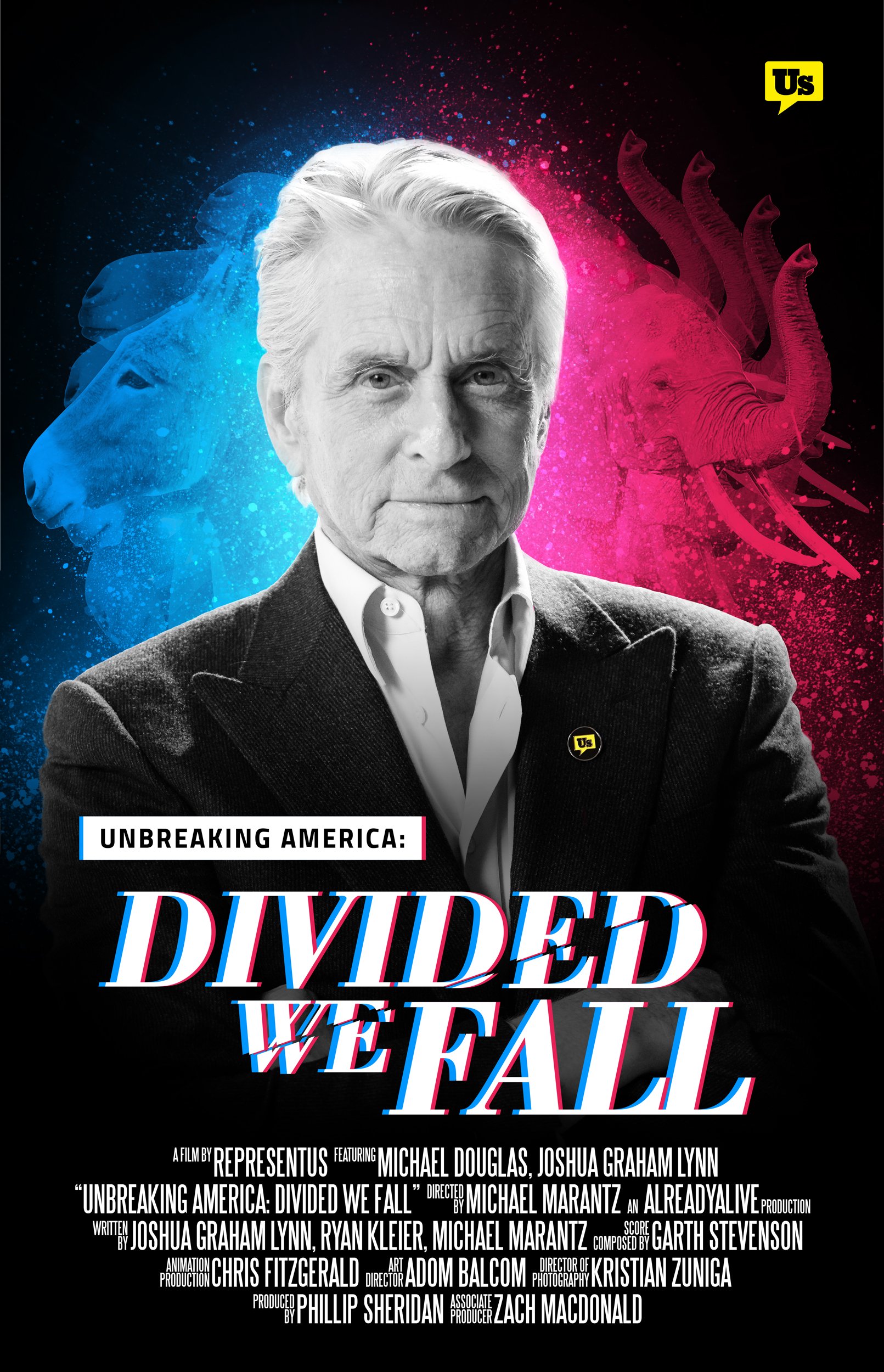 Poster for RepresentUs’ short film starring Michael Douglas.