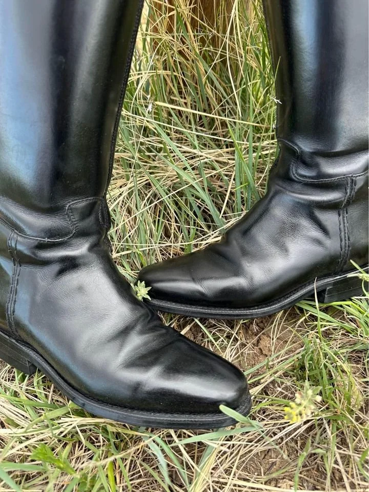 Men’s leather riding boots. Petrie brand from Europe. Size 8.5 Semi-Custom Petrie Boots | Equestrian Fashion Outfitters main image 3