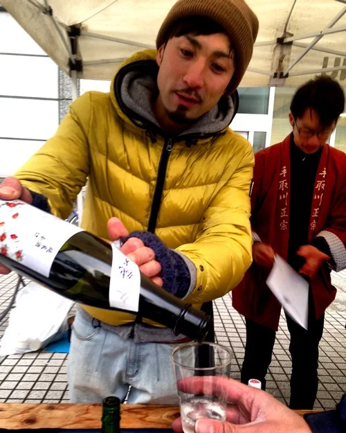 I got to try Yoshida’s newest winter sake. It tasted like lychee and grapefruit and snow all at once. I’ll never forget it and I really hope to have it again soon.