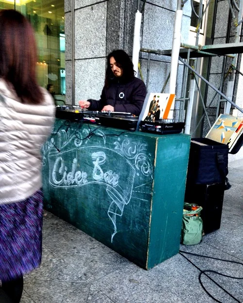 They had an F3 DJ!! He played Roy Ayers’ Everybody Loves the Sunshine and during it the sun came out. It had been cloudy for a bit. So cool.