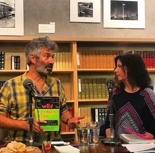 We got through my questions and then opened it up to the audience. When an audience member asked Sandor about the potential spirituality of fermentation he summed it up after thinking about it for a moment as — “unseen forces can be very powerful.” So beautiful and true. Photo by Denise Pasquinelli.