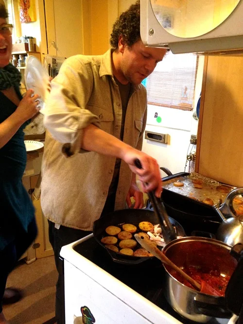 Faulkner and Loly cooking up there Octopus a la Plancha. We are the luckiest. I ate two of these and had a hard time stopping myself from eating more. There was so much more food to come.