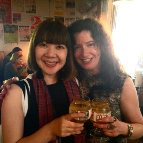 Me and Etsuyo Okajima — my Tokyo friend and one of the editors of the Japanese editions of True Portland. Happy.