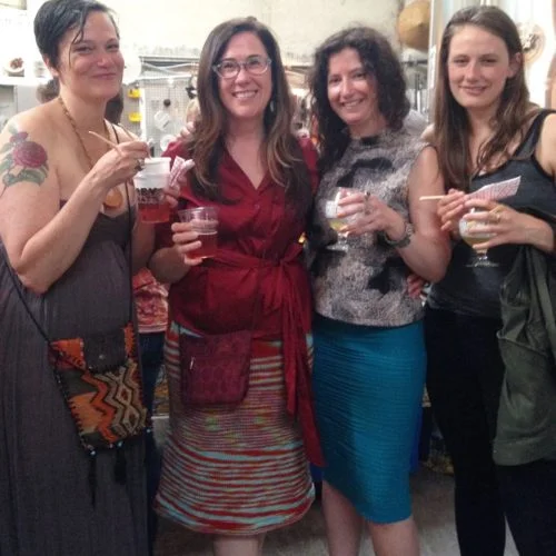 Sarah Hart, Rhonda Hughes, me and Dory Athey. Good times were had.