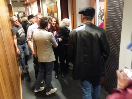 People were lined up and chaming at the bit to get in. As always.