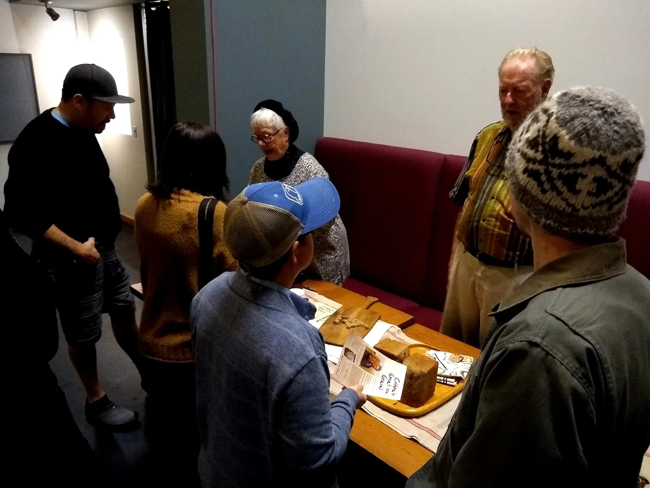 On the other side of the mezzanine was Charlene Murdock’s demo on sourdough levain and how to make a grape sourdough starter for it. Also fascinating and well attended.