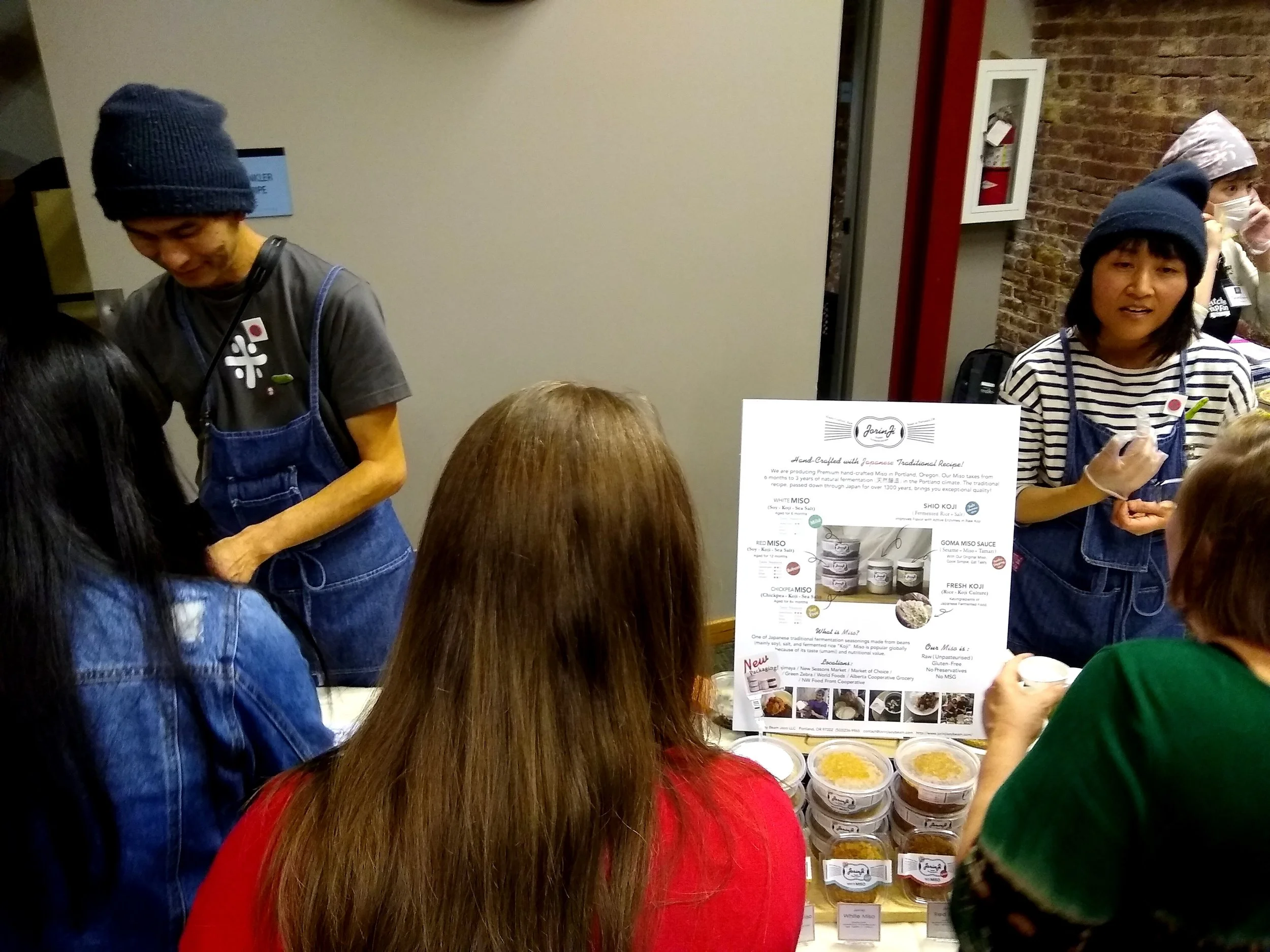 My dear friends Earnest and Yuri Migaki of Jorinji Miso were absolutely slammed throughout the night. Of course they were. So yummy! They brought all sorts of treats to sample featuring their incredible miso including a…