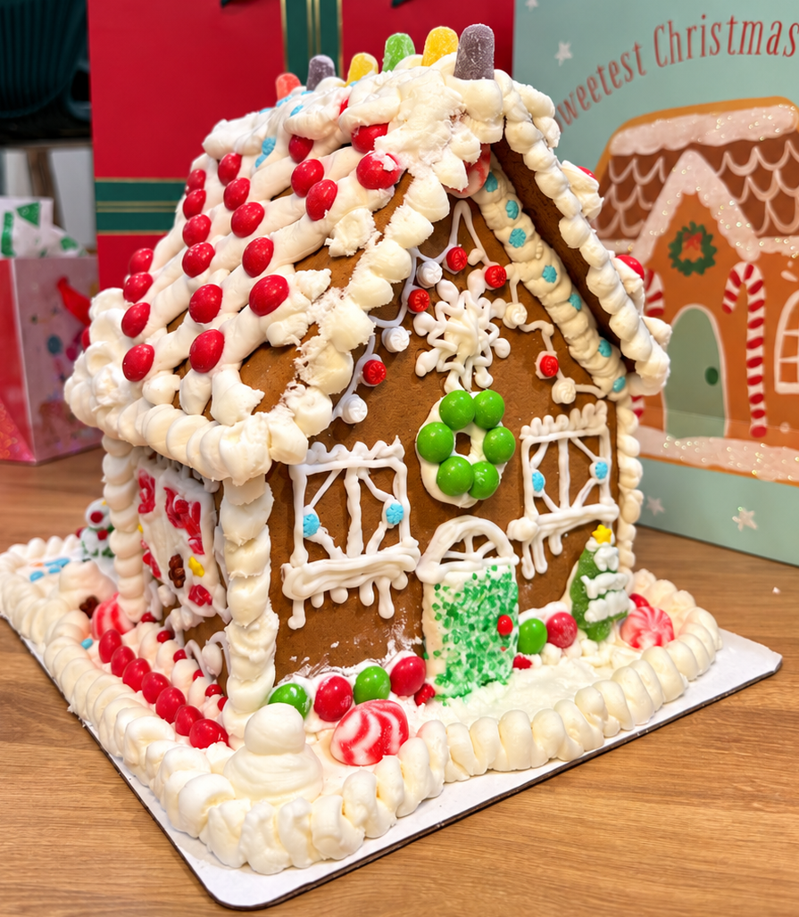 Festive Candy-Detailed Gingerbread House.png