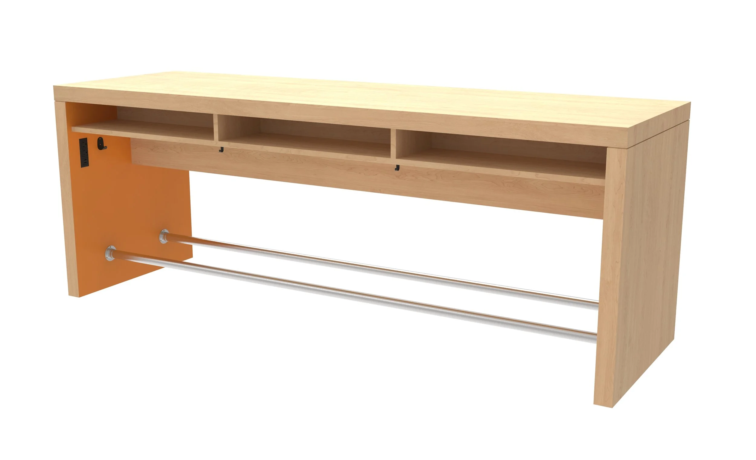 Array Table Display with Foot Rails
