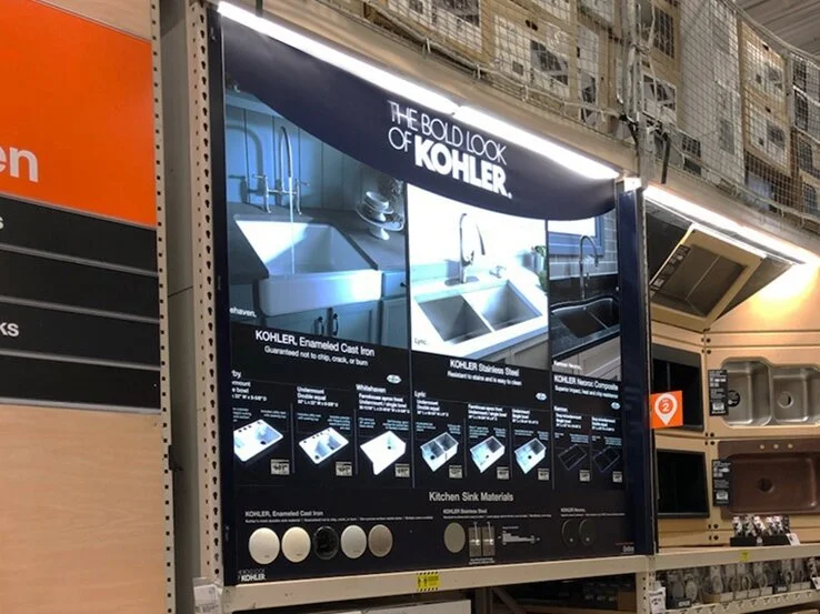 Kohler Sink Display for Home Depot
