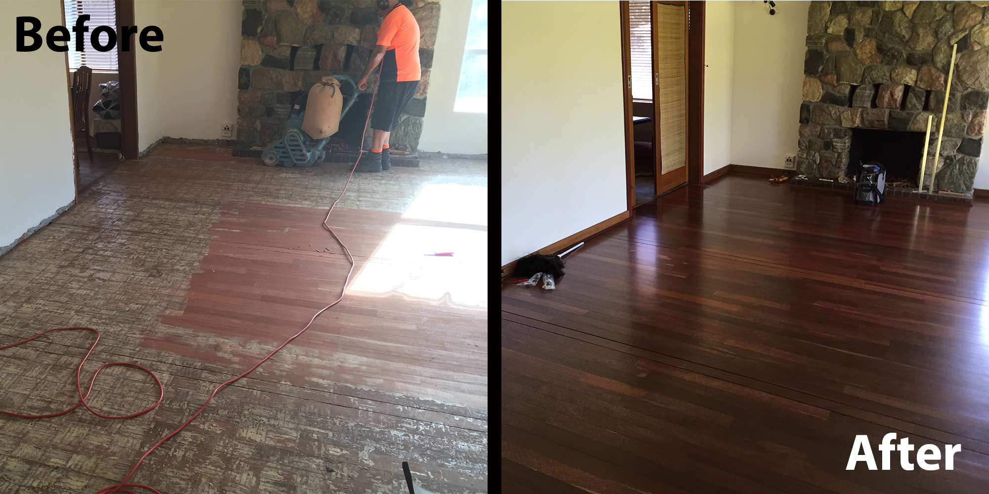 damaged timber floor pattern rebuilt and fixed by WA Hardwood Floors