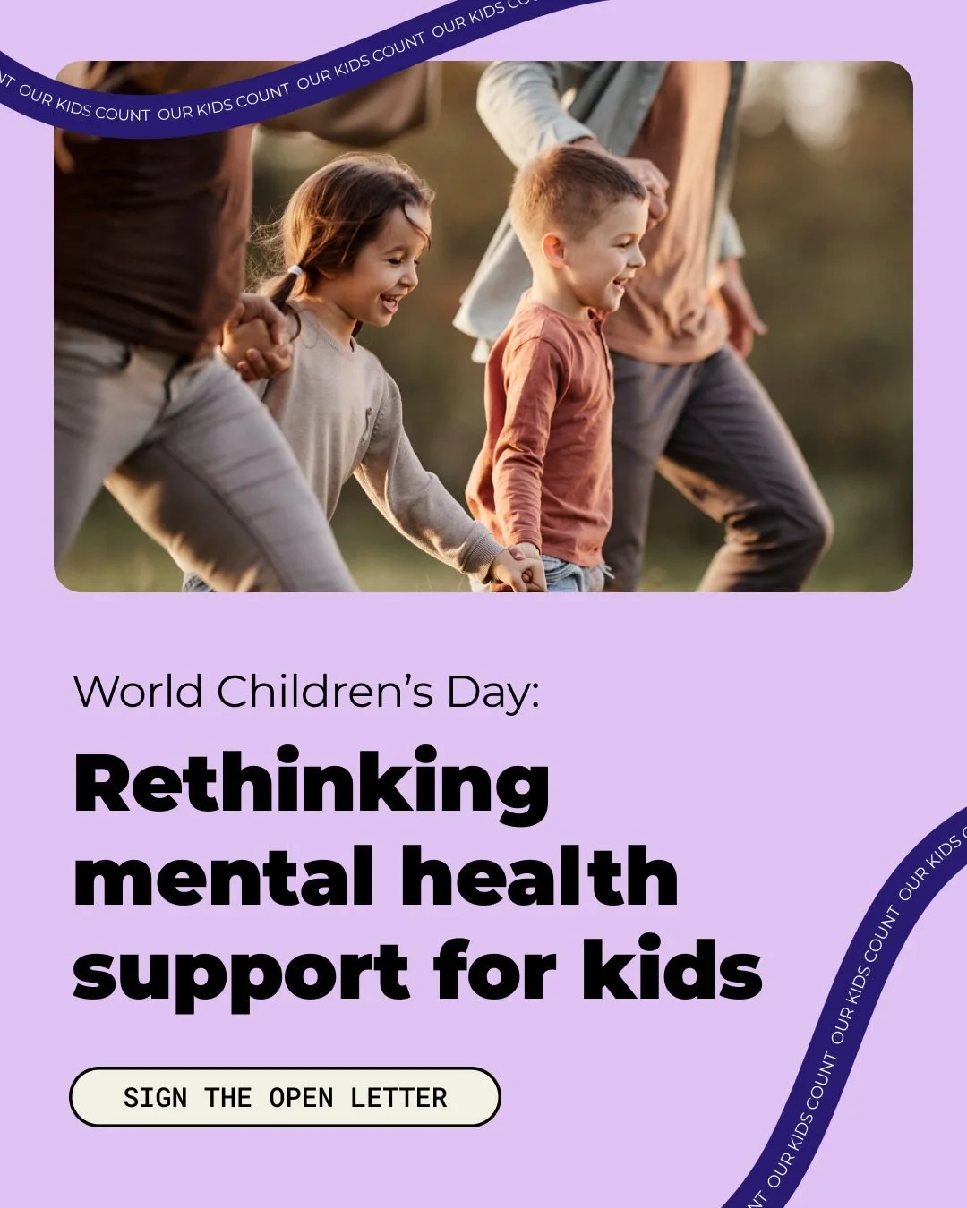 This World Children&rsquo;s Day, add your name to help every child thrive and reach their potential!

Too many kids and families are struggling in silence, but it doesn&rsquo;t have to be that way. Together, we can raise our voices and spotlight the 