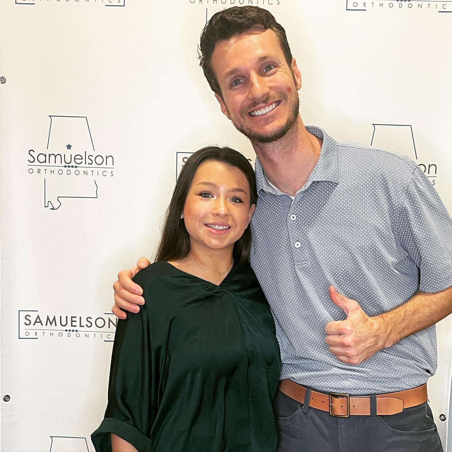 When there is no sun outside but you have this beautiful smile to light up the whole office! Congratulations on starting your ortho journey!! 😁 #smile  #samuelsonorthodontics #sunshine