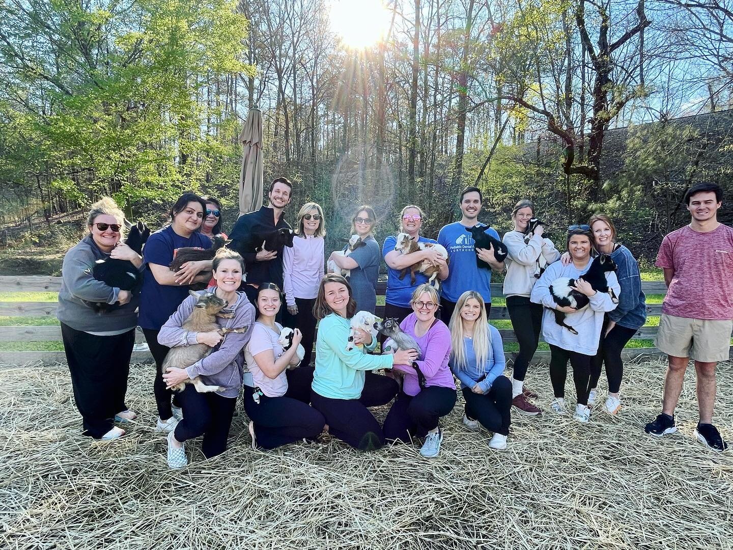 Had a blast at @goatyogabham yesterday 🐐 Always a fun time with this team 💙 

#samuelsonorthodontics 
#teambuilding