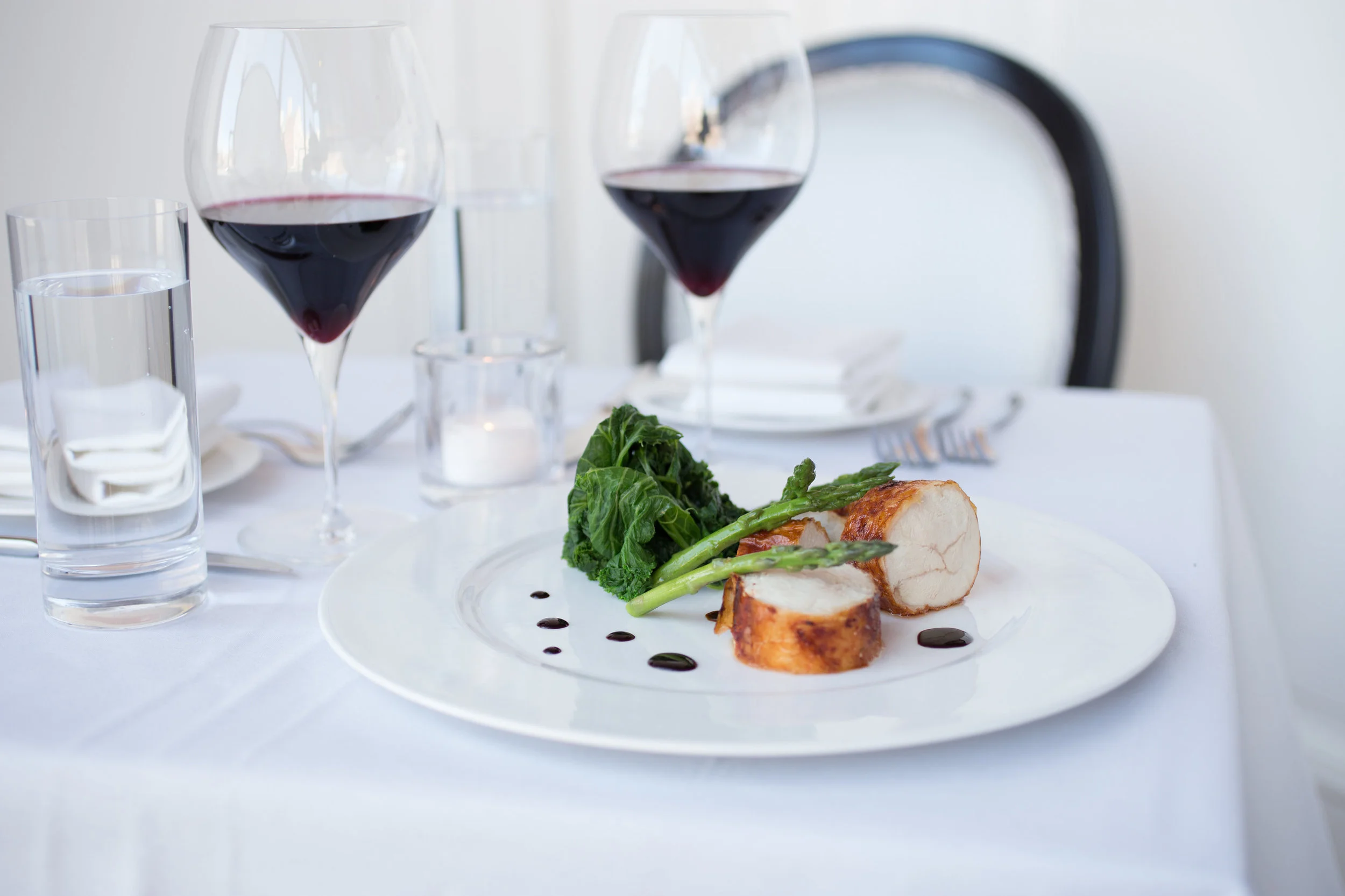 Spring Menu by Chef Orlando Amaro has arrived and your table is ready at 🐘 The Elephant 🐘. Pictured: Chicketta (mustard greens, black garlic molasses, asparagus). 📸 @ebradyrobinson / @bmoreculinary