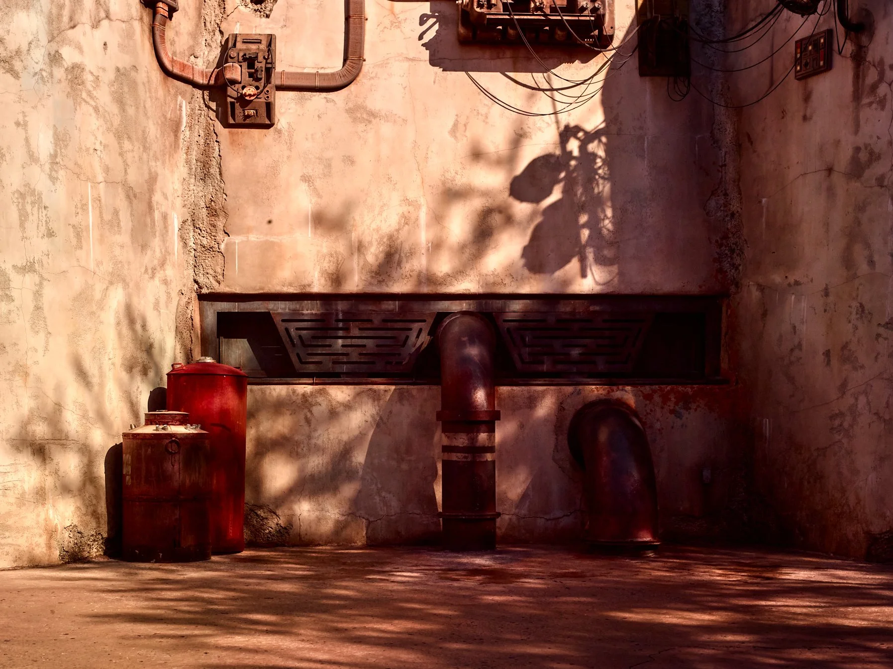 A doorway into a home in Galaxies Edge Star Wars.